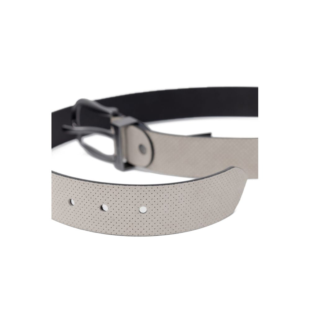 Antony Morato White Leather Belt Antony Morato Dark Gray