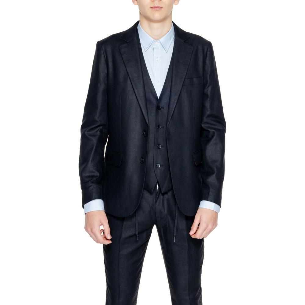 Antony Morato Black Linen Suit Antony Morato Black