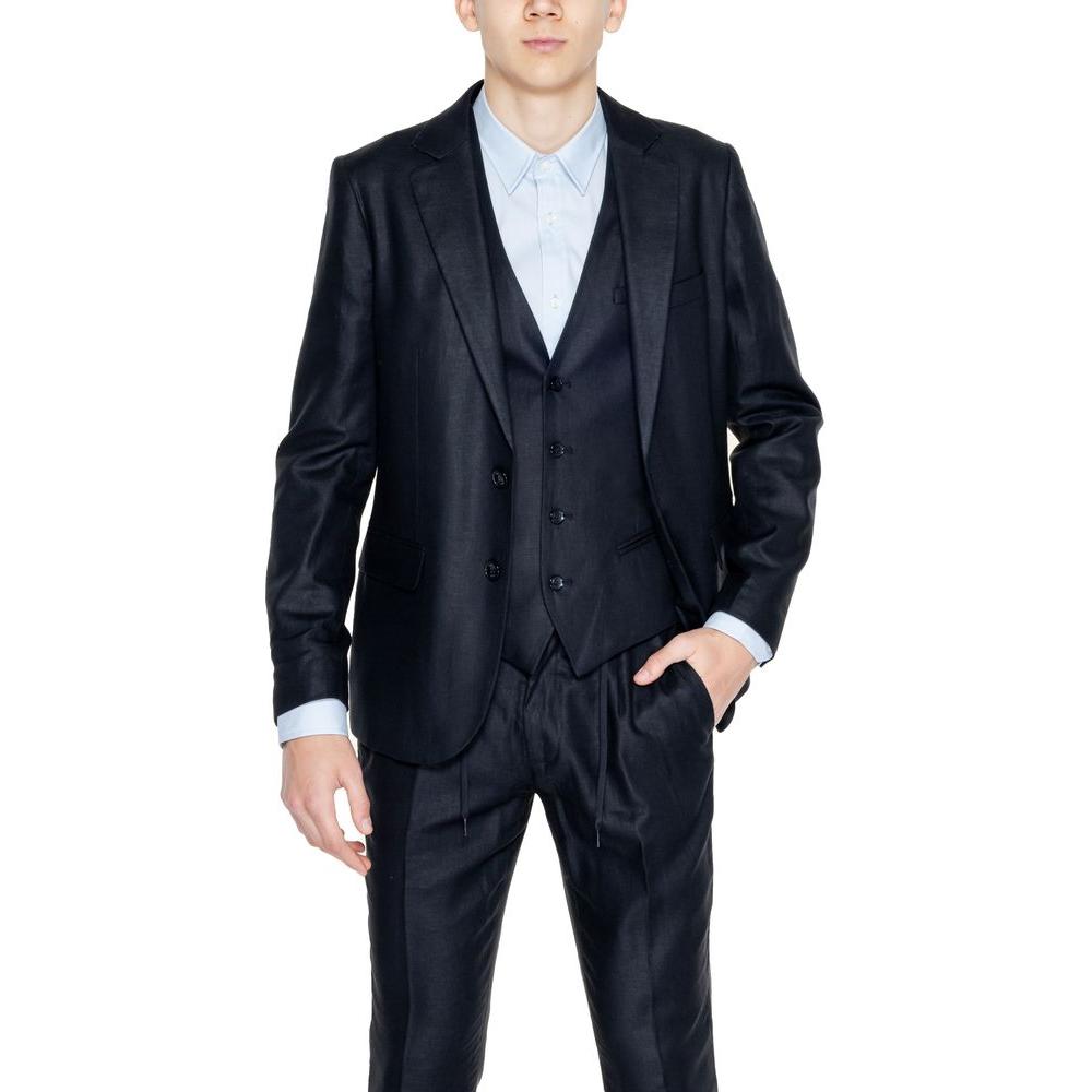 Antony Morato Black Linen Suit Antony Morato Black