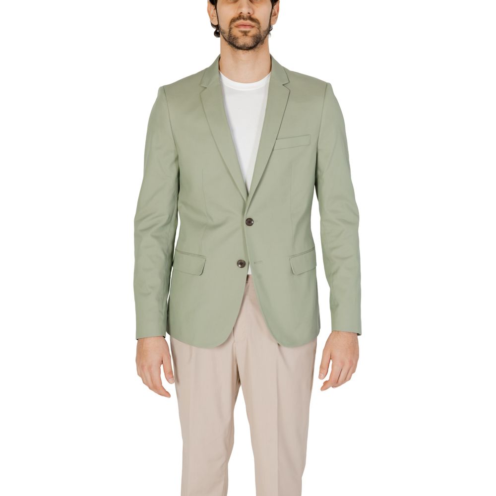 Antony Morato Green Cotton Suit Antony Morato Dark Gray