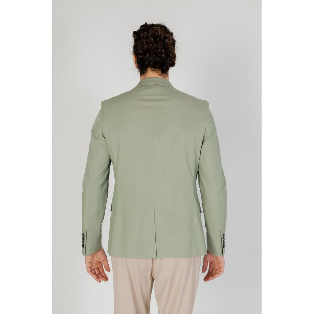 Antony Morato Green Cotton Suit Antony Morato Gray