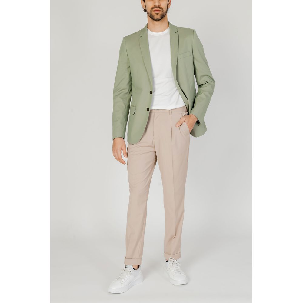 Antony Morato Green Cotton Suit Antony Morato Light Gray