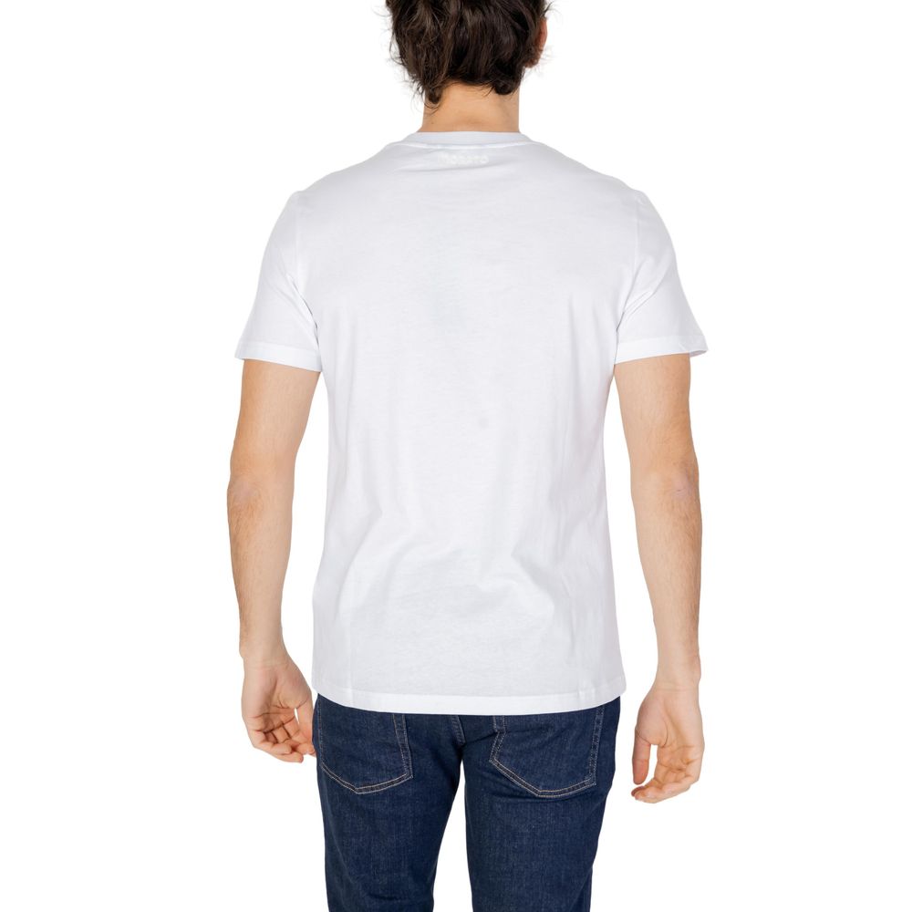 Antony Morato White Cotton T-Shirt Antony Morato Dark Slate Gray