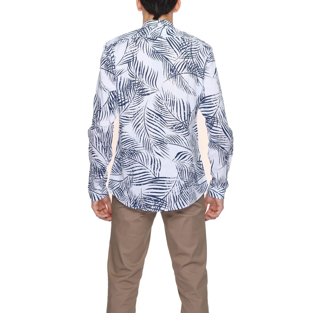 Antony Morato Blue Cotton Shirt Antony Morato Light Gray