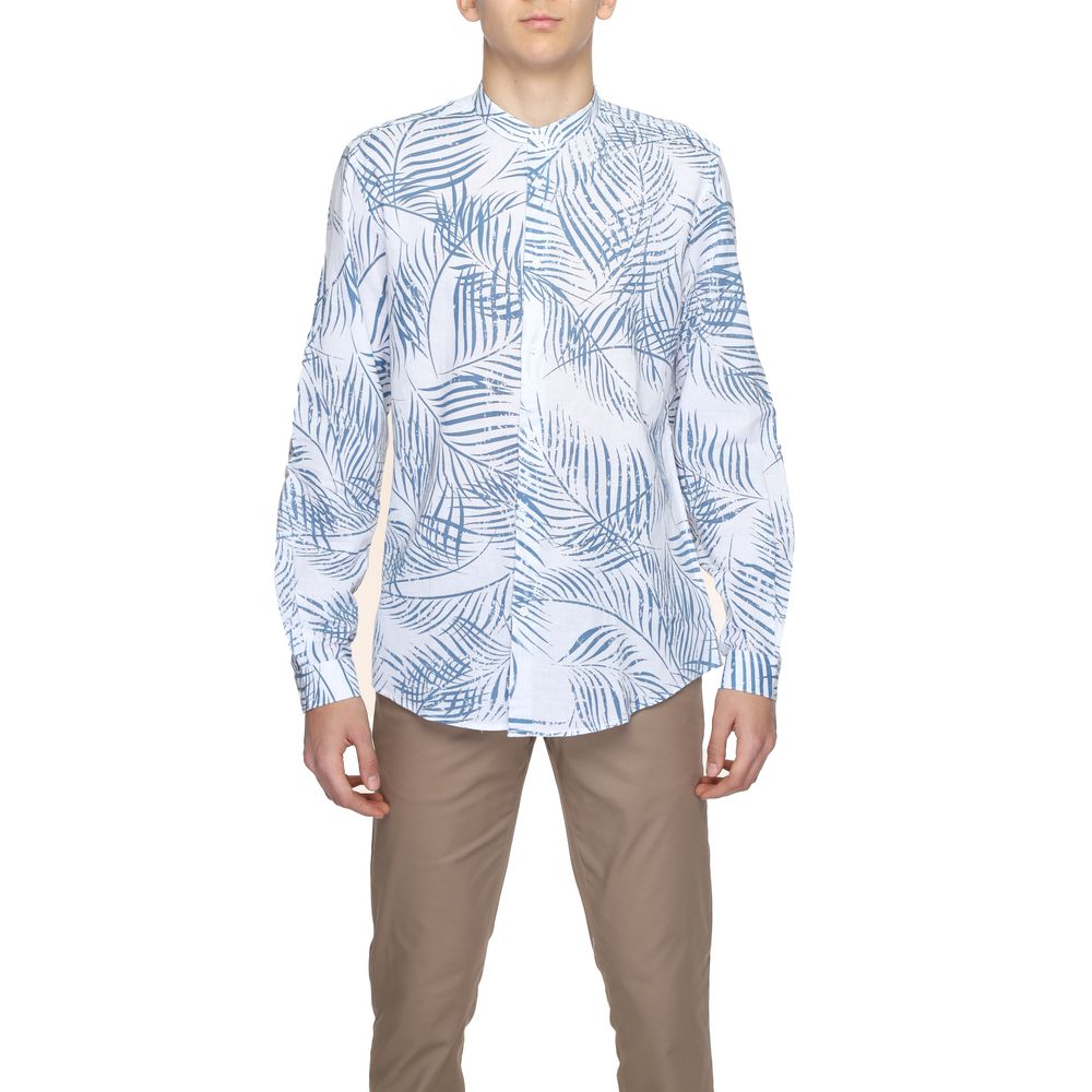 Antony Morato Blue Cotton Shirt Antony Morato Dim Gray