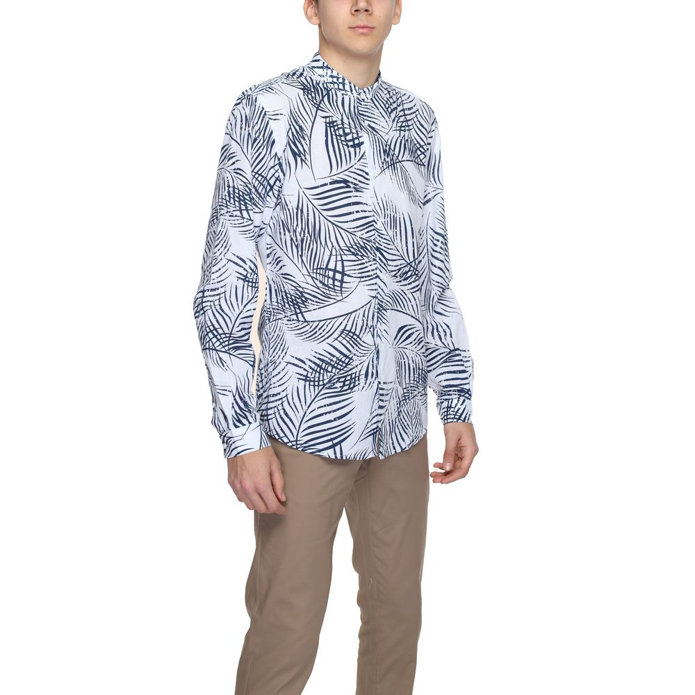 Antony Morato Blue Cotton Shirt Antony Morato Gray