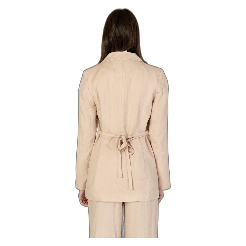 Vero Moda Pink Viscose Suits & Blazer Vero Moda Wheat