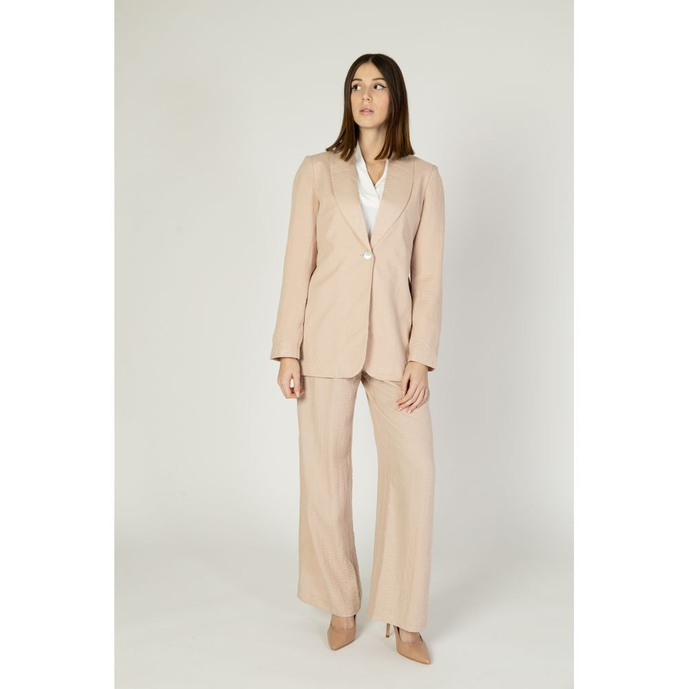 Vero Moda Pink Viscose Suits & Blazer Vero Moda Light Gray