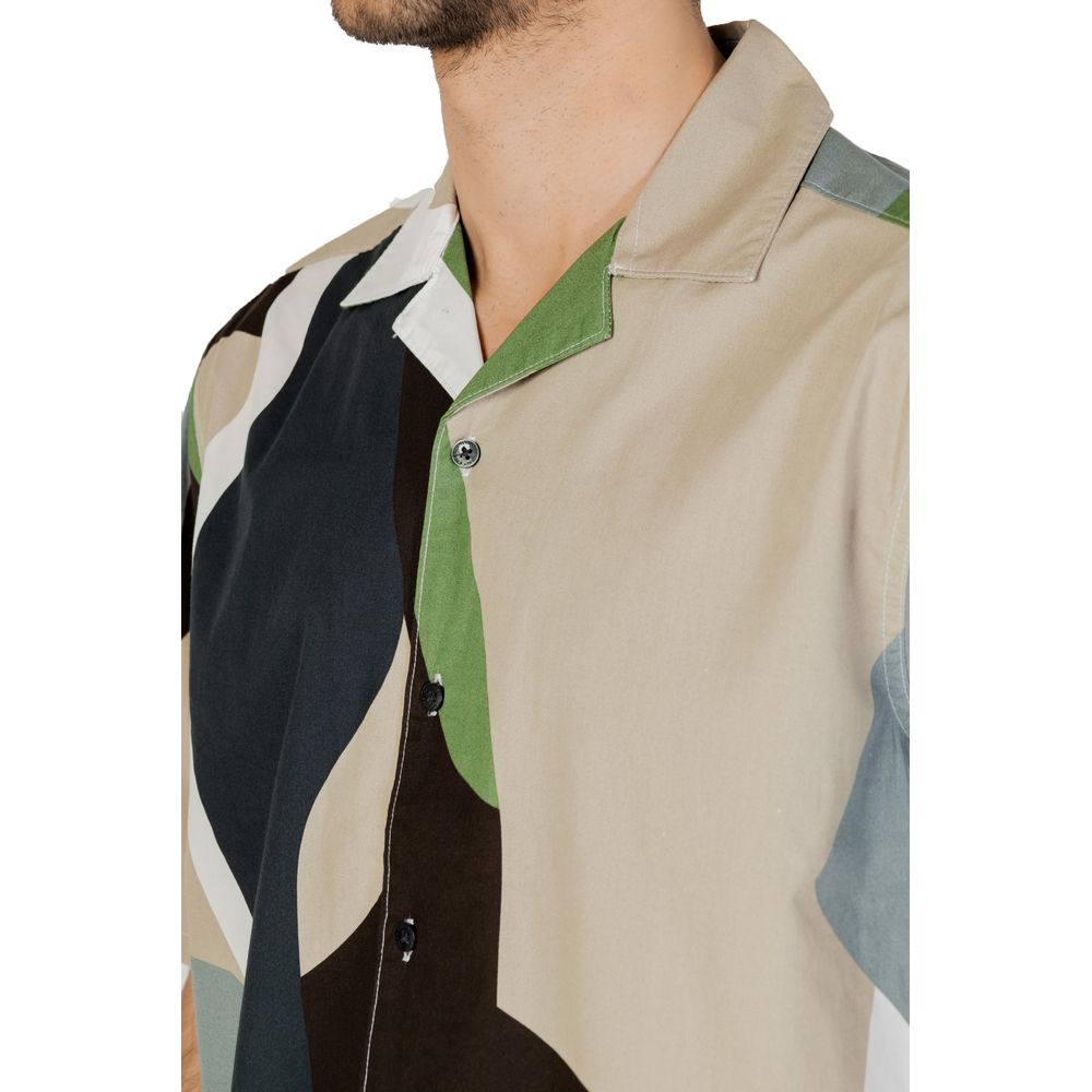 Only & Sons Green Cotton Shirt Only & Sons Dark Gray