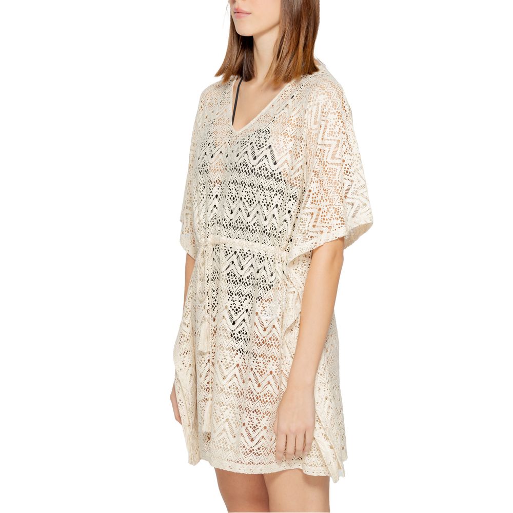Vero Moda Beige Polyester Dress Vero Moda Light Gray