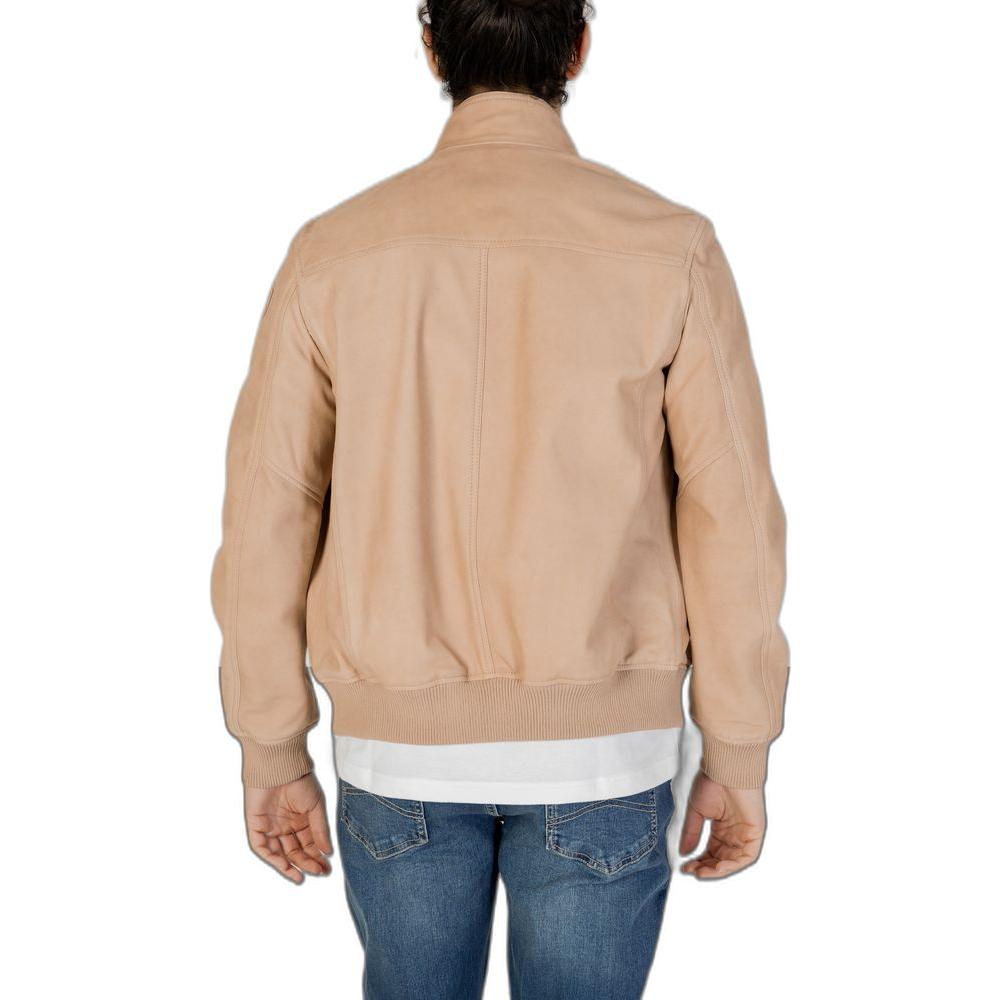 Blauer Beige Leather Jacket Blauer Tan