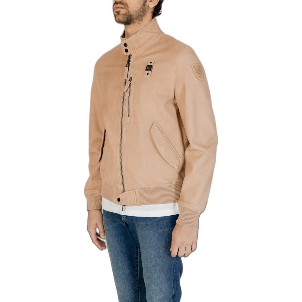 Blauer Beige Leather Jacket Blauer Tan