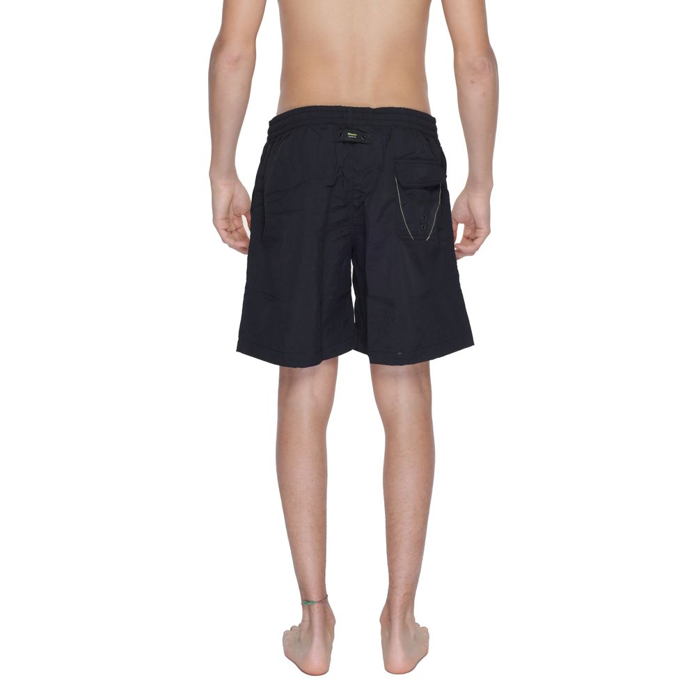 Blauer Black Polyamide Swim Short