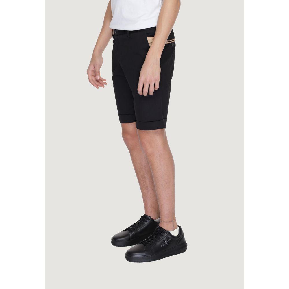 Alviero Martini Prima Classe Black Cotton Short Alviero Martini Prima Classe Light Gray