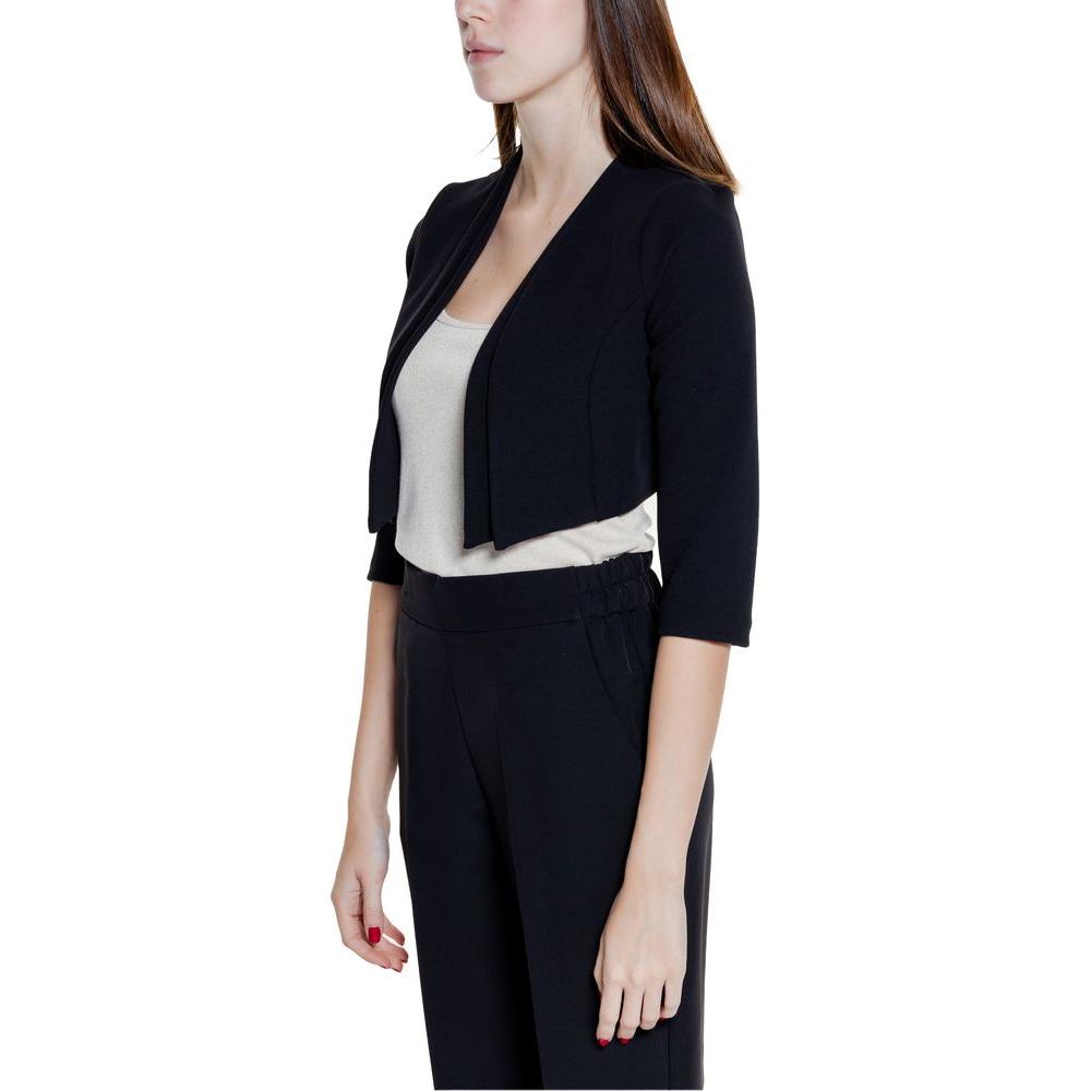 Rinascimento Black Polyester Tops & T-Shirt Rinascimento Black