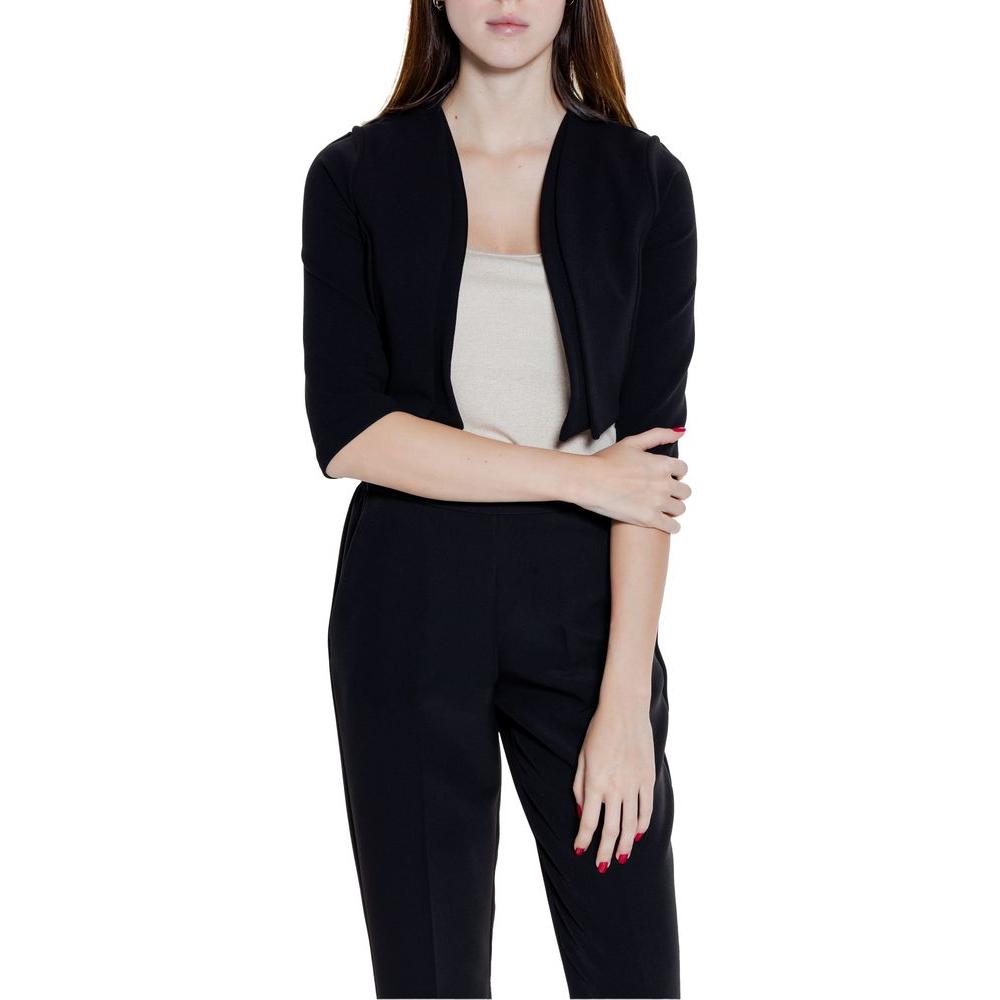 Rinascimento Black Polyester Tops & T-Shirt Rinascimento Black