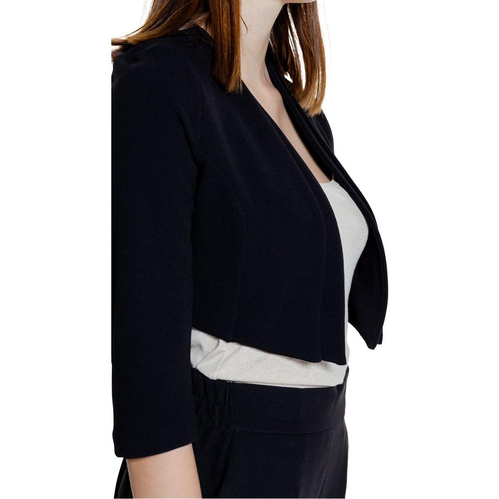 Rinascimento Black Polyester Tops & T-Shirt Rinascimento Gray