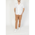 Hamaki-Ho White Linen Shortsleeve HA-13516300008-IT48 | L