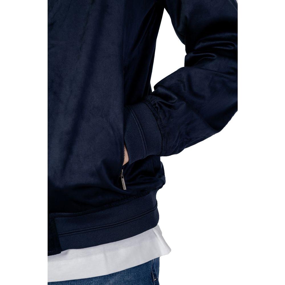 Hamaki-Ho Blue Polyester Jacket Hamaki-Ho Black