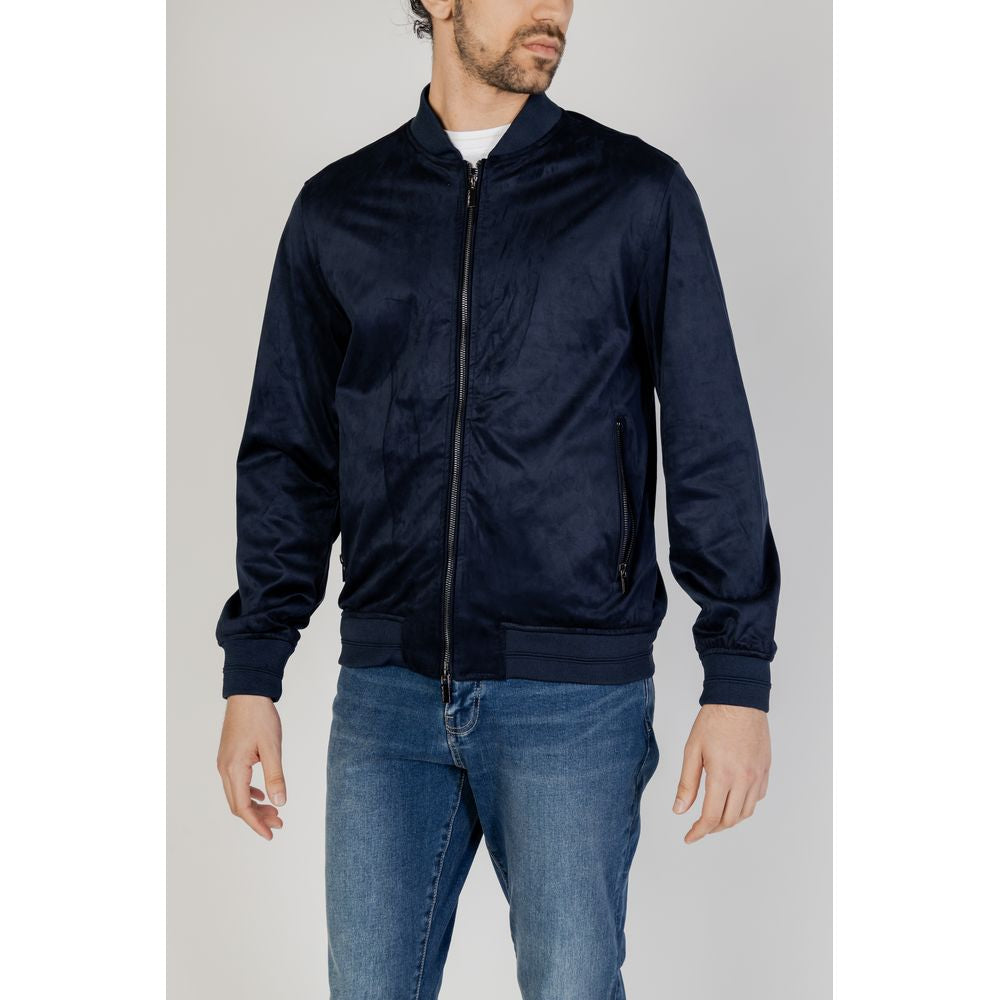 Hamaki-Ho Blue Polyester Jacket Hamaki-Ho Dark Slate Gray