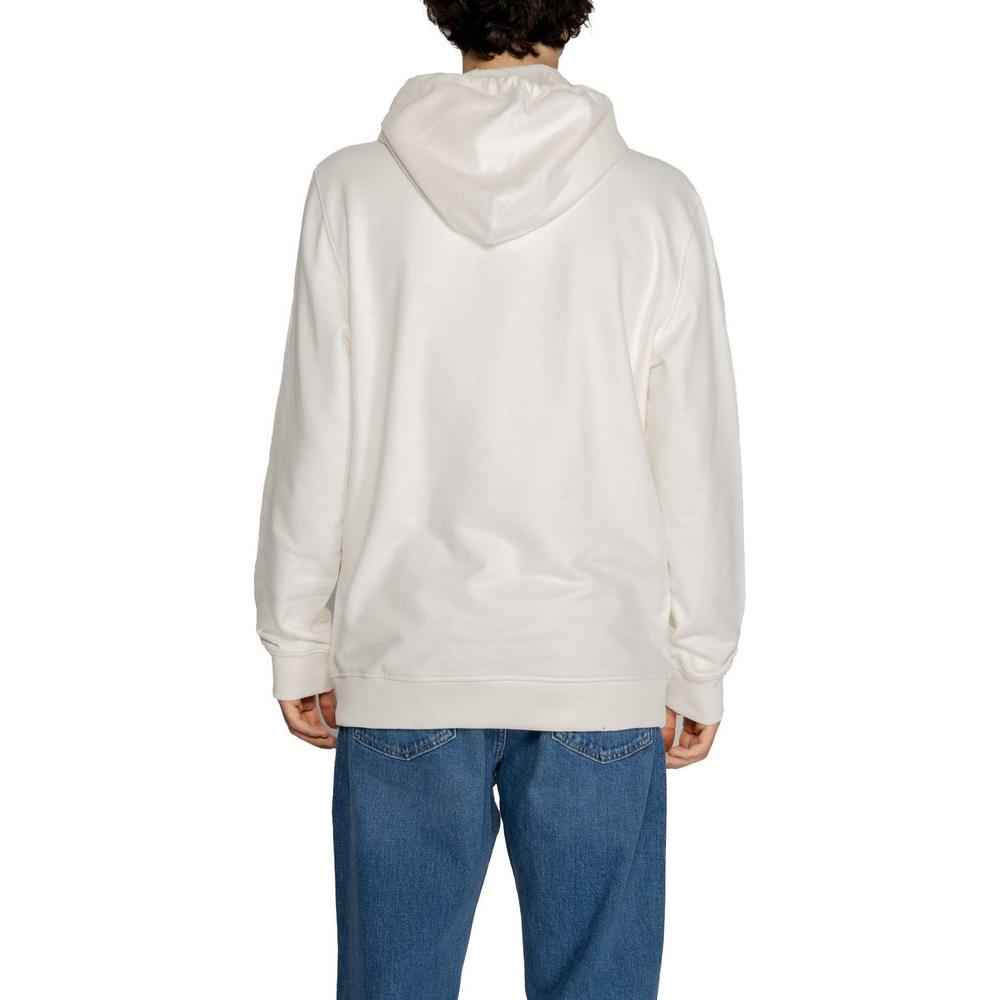 Tommy Hilfiger Jeans White Cotton Sweater Tommy Hilfiger Jeans Light Gray