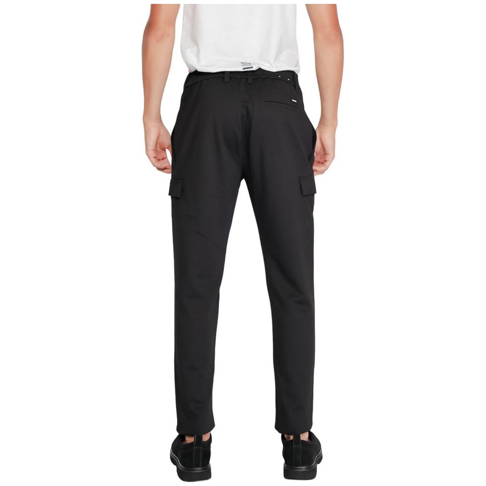 Calvin Klein Black Recycled Polyester Jeans & Pant Calvin Klein Light Gray