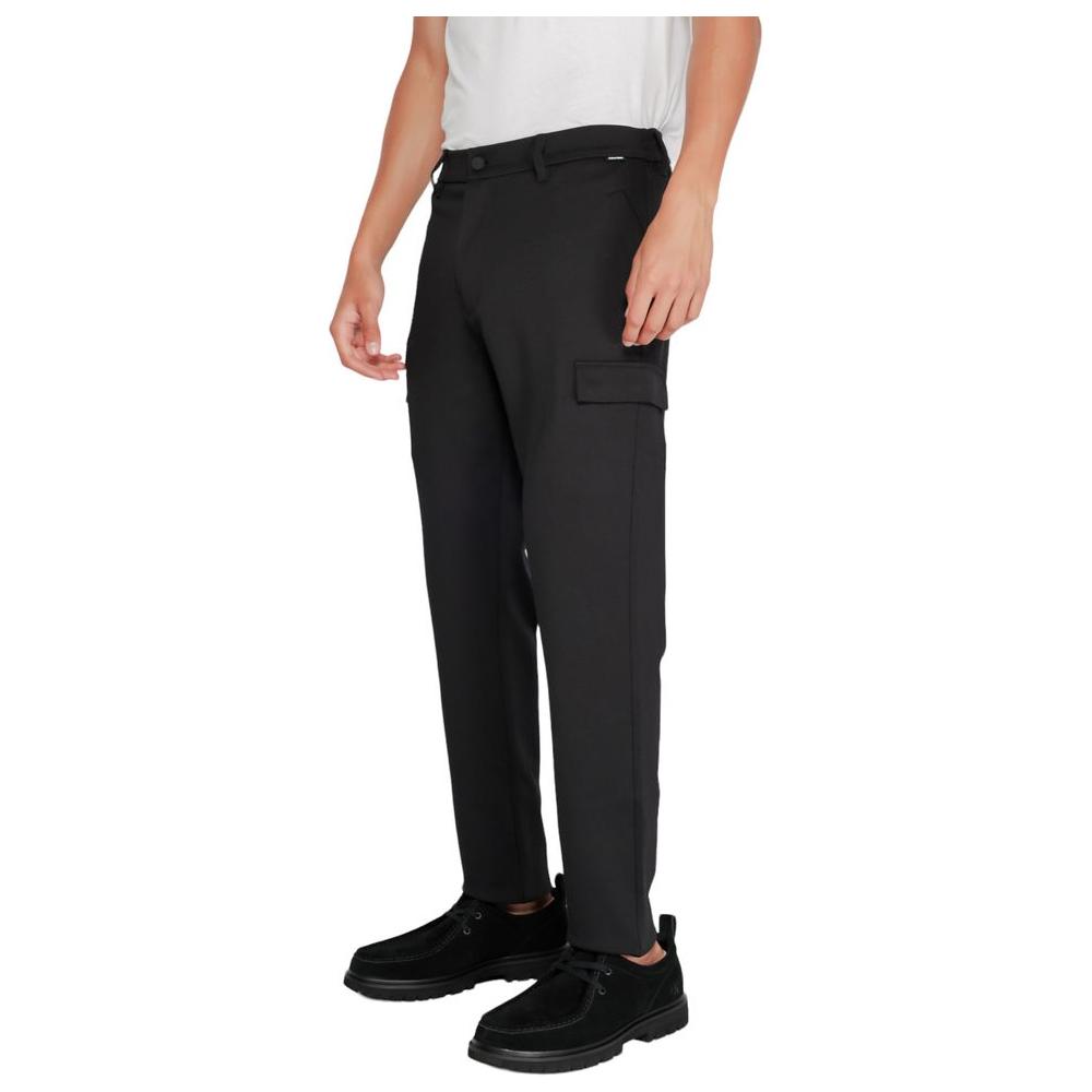 Calvin Klein Black Recycled Polyester Jeans & Pant Calvin Klein Tan