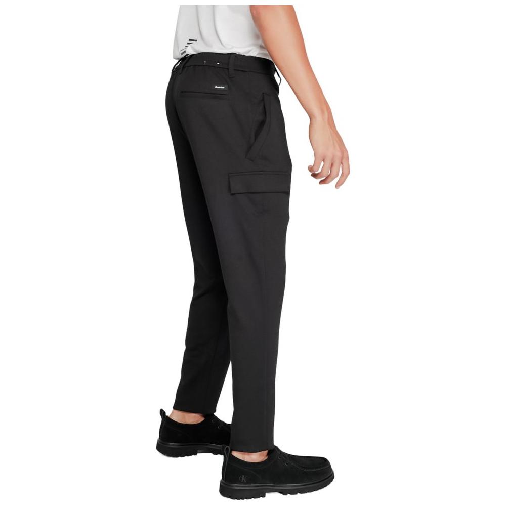 Calvin Klein Black Recycled Polyester Jeans & Pant Calvin Klein Black