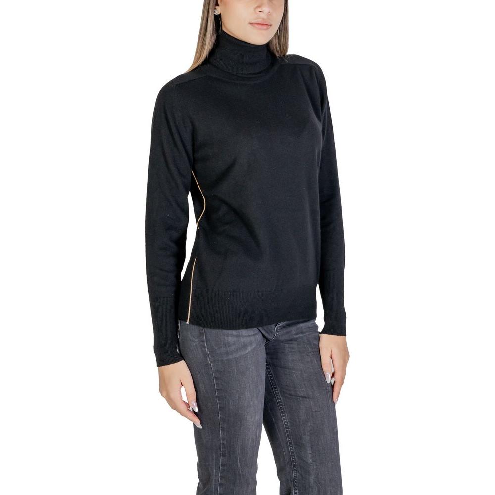 Alviero Martini Prima Classe Black Viscose Sweater Alviero Martini Prima Classe Dark Slate Gray