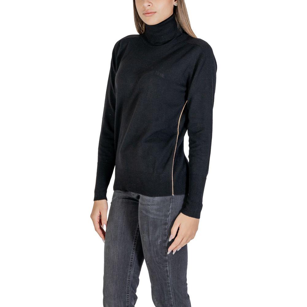 Alviero Martini Prima Classe Black Viscose Sweater Alviero Martini Prima Classe Dark Slate Gray
