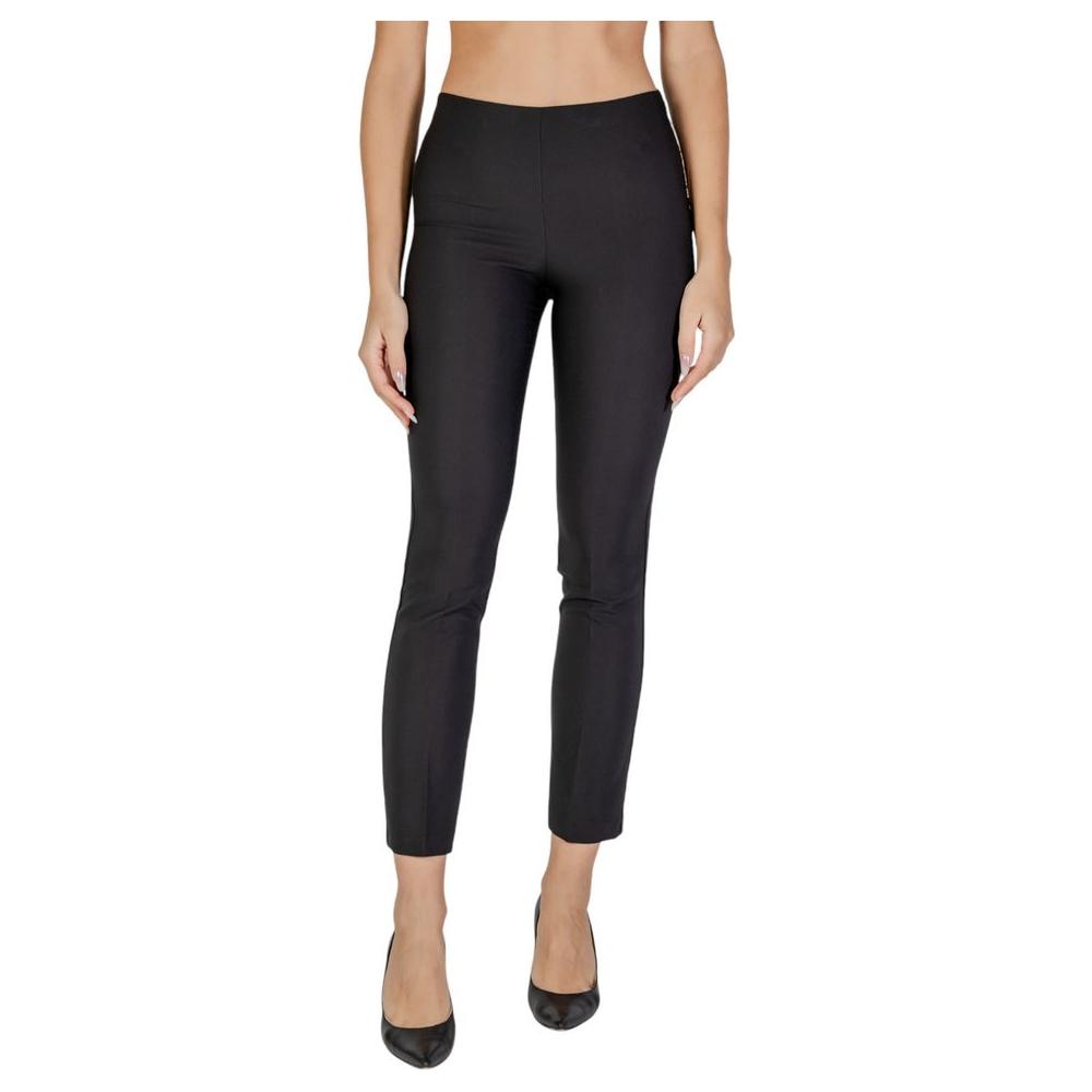 Sandro Ferrone Black Polyester Jeans & Pant Sandro Ferrone Tan