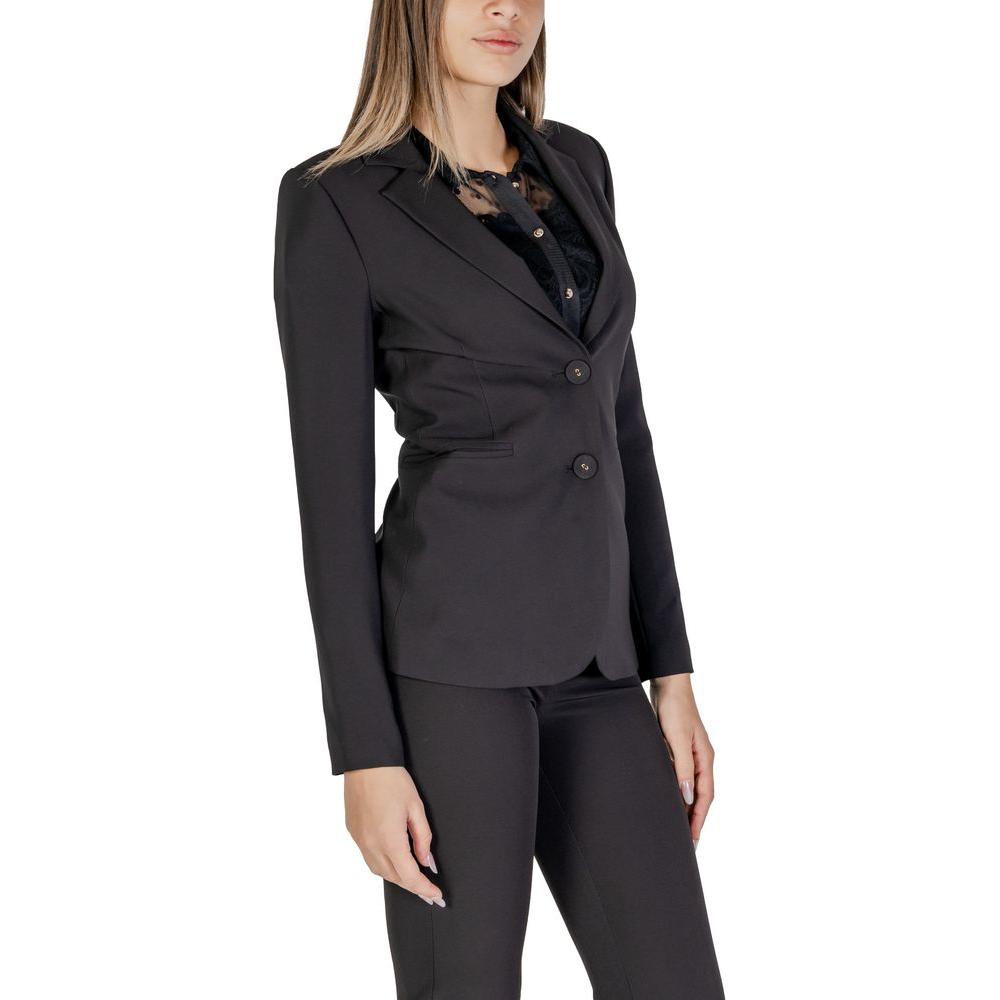 Sandro Ferrone Black Polyester Suits & Blazer Sandro Ferrone Dark Slate Gray