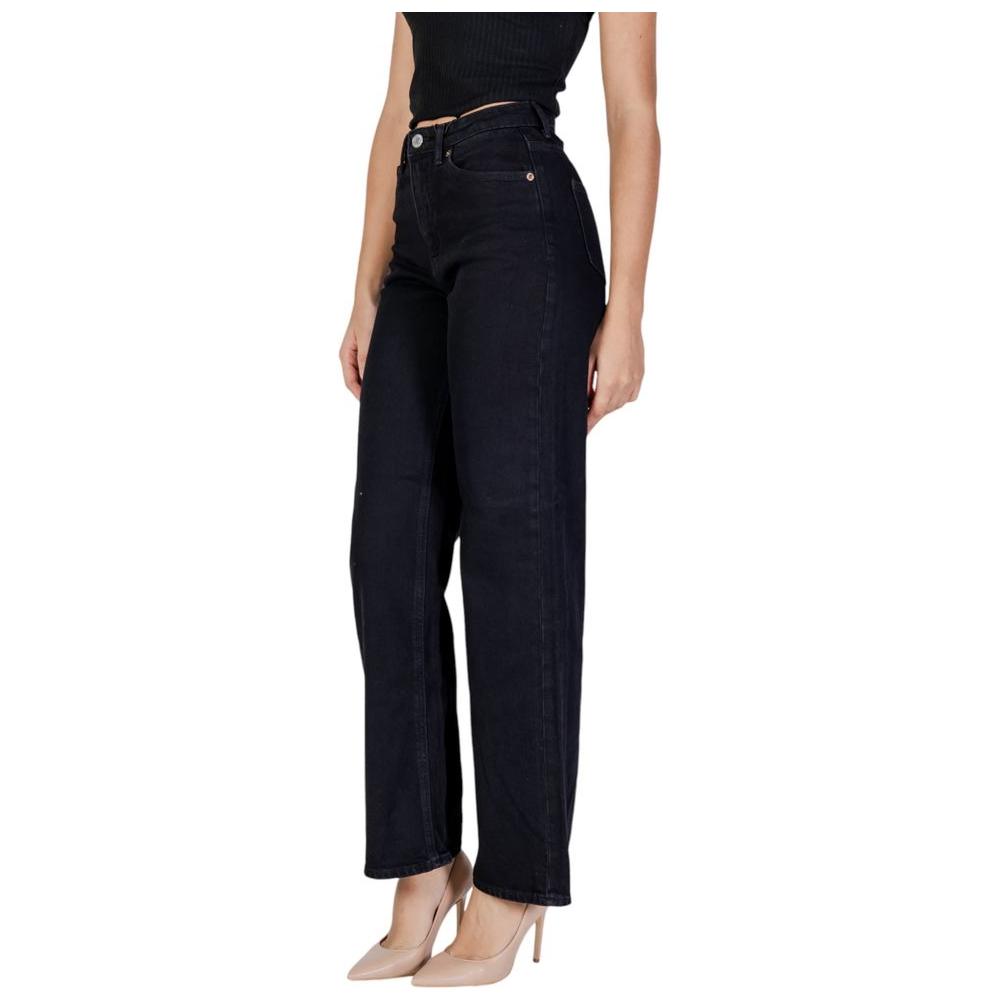 Vero Moda Black Cotton Jeans & Pant Vero Moda Tan