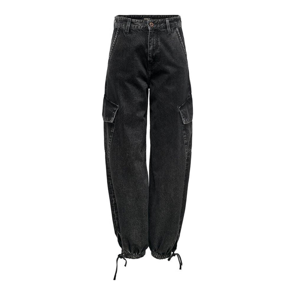 Only Black Cotton Jeans & Pant Only Dark Slate Gray