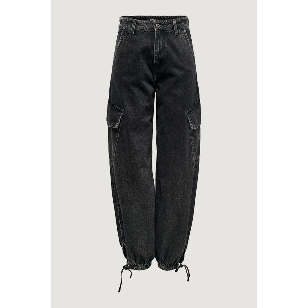 Only Black Cotton Jeans & Pant Only Lavender