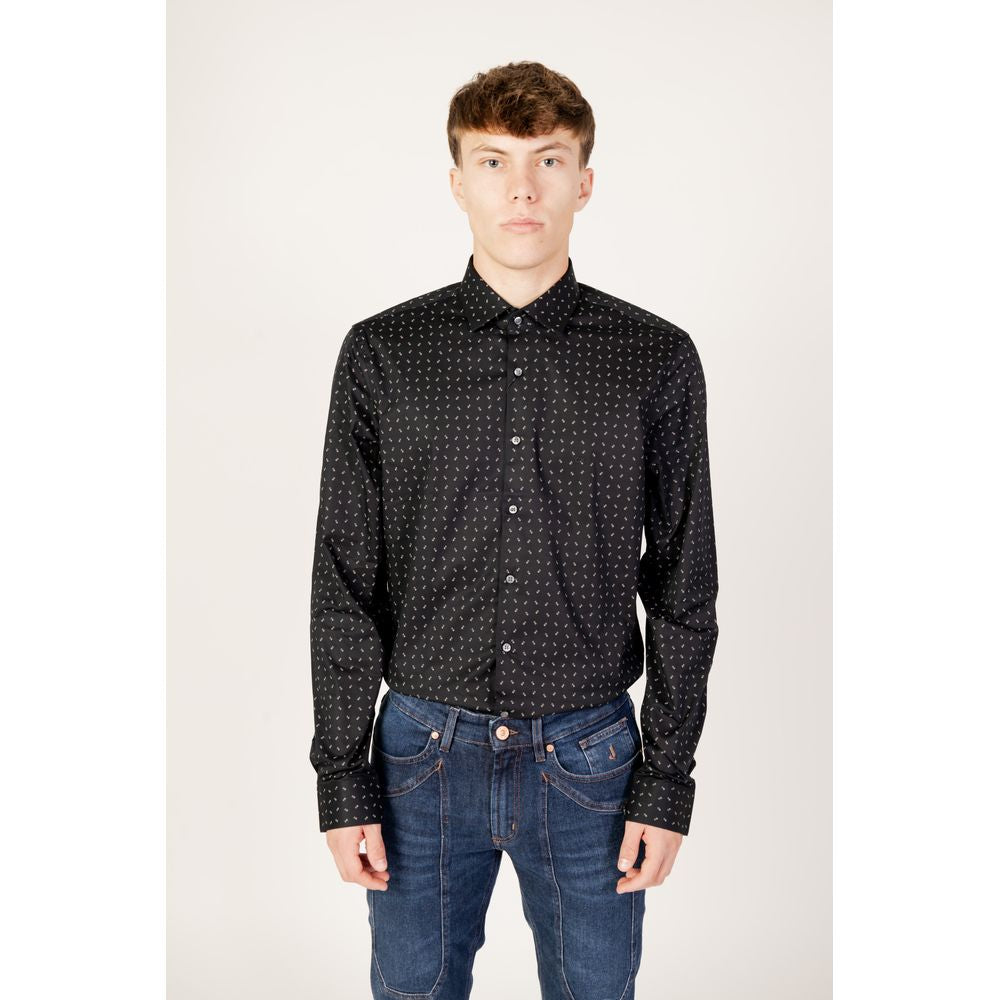 Calvin Klein Black Cotton Shirt Calvin Klein Antique White