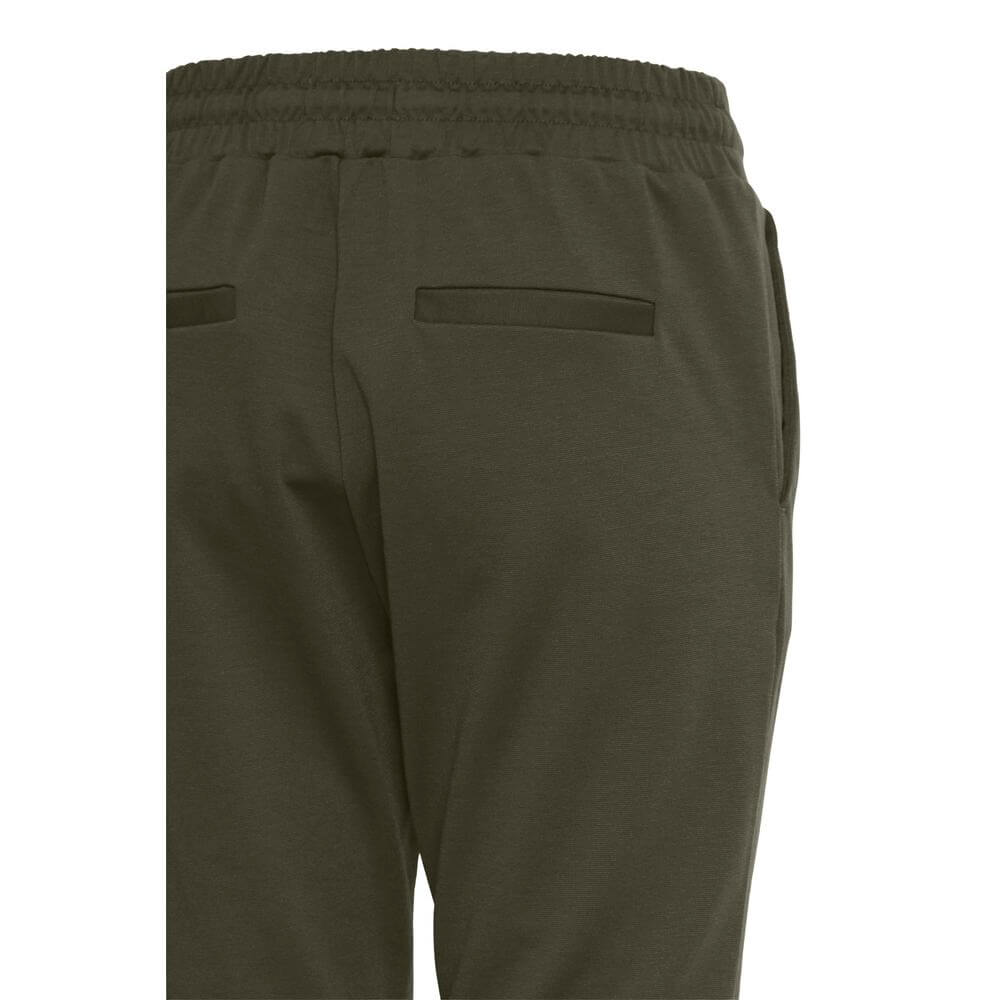 ICHI Green Polyester Pant