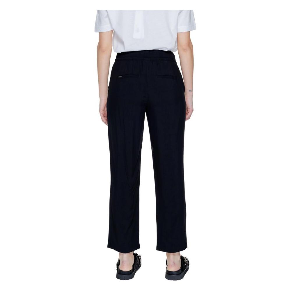 Street One Black Viscose Jeans & Pant Street One Black