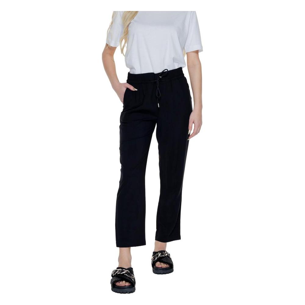 Street One Black Viscose Jeans & Pant Street One Gray