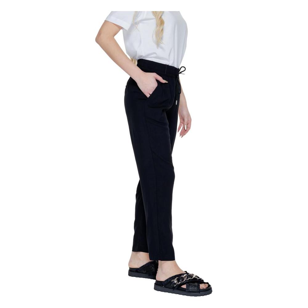 Street One Black Viscose Jeans & Pant Street One Gray