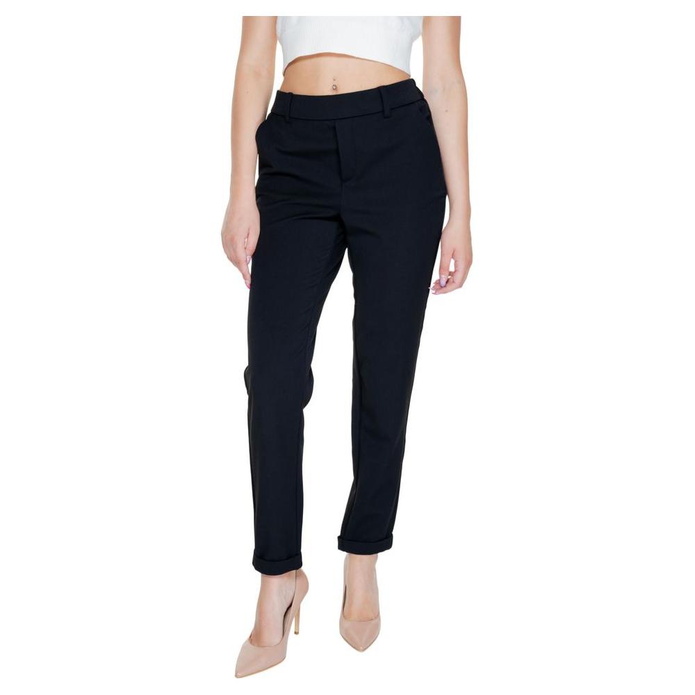 Vero Moda Black Polyester Jeans & Pant Vero Moda Gray