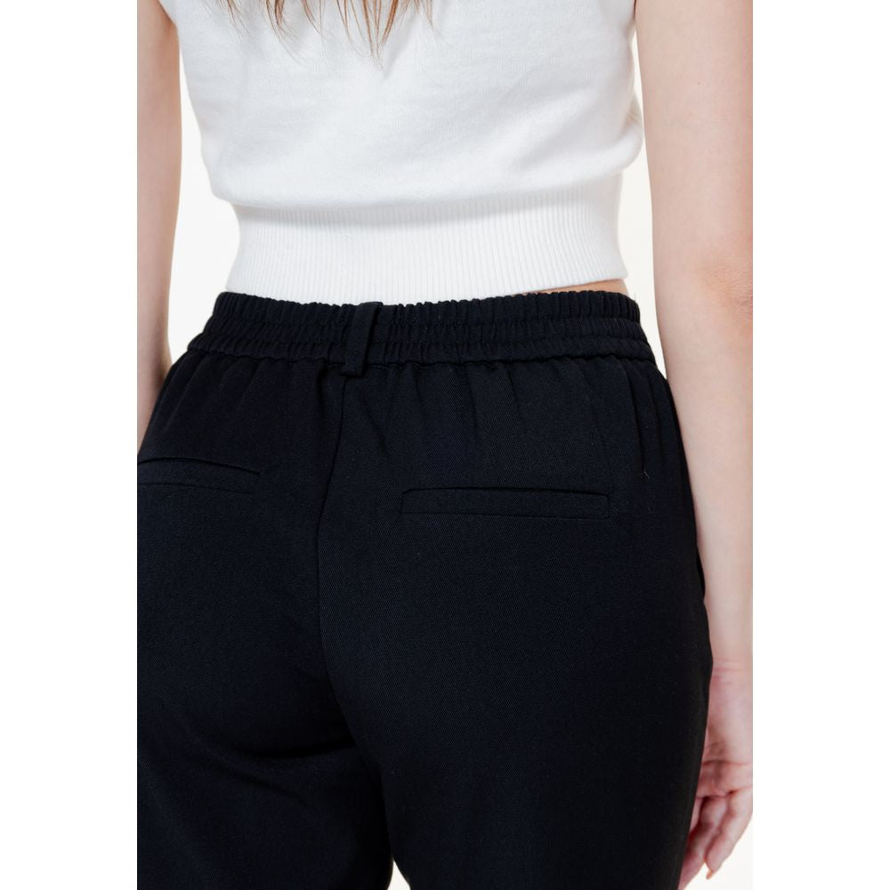 Vero Moda Black Polyester Jeans & Pant Vero Moda Light Gray