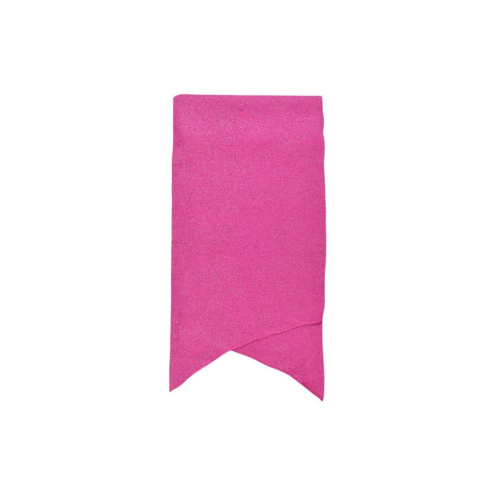 Pieces Pink Recycled Polyester Scarf Pieces Pale Violet Red