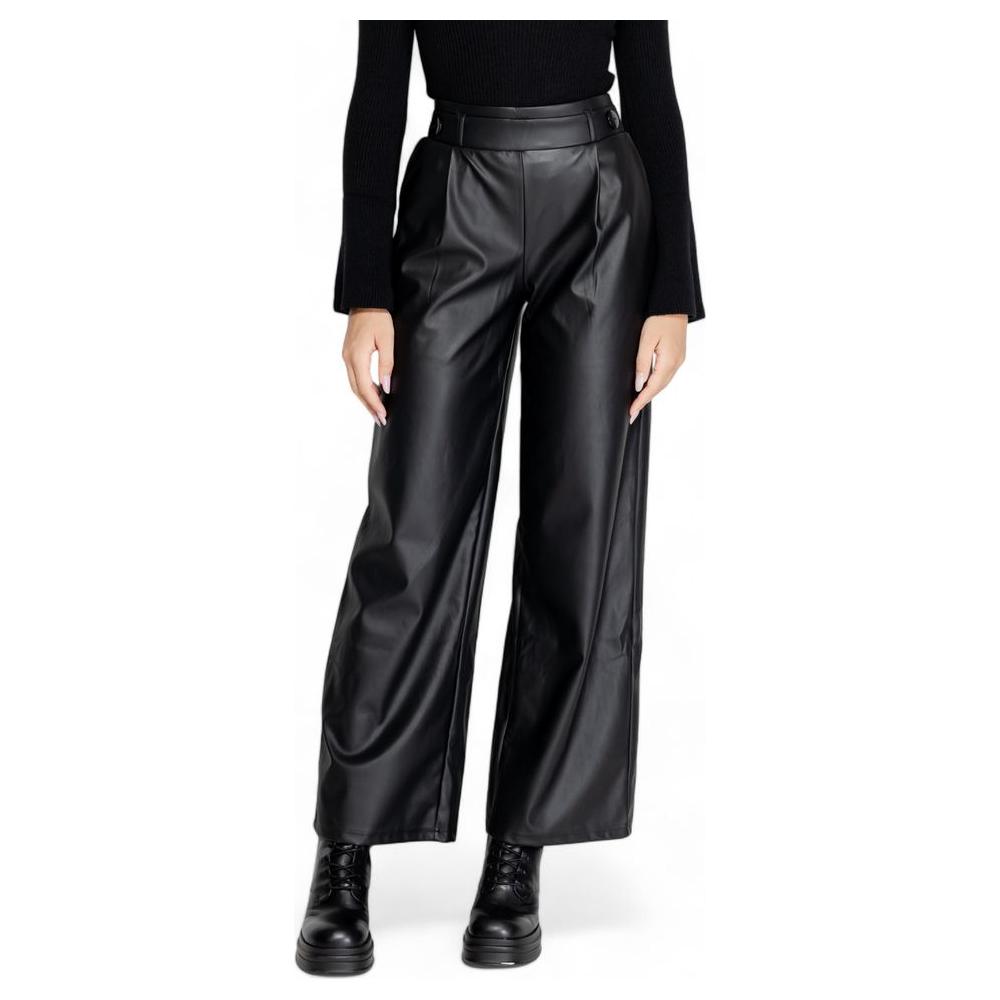Jacqueline De Yong Black Polyester Jeans & Pant Jacqueline De Yong Black