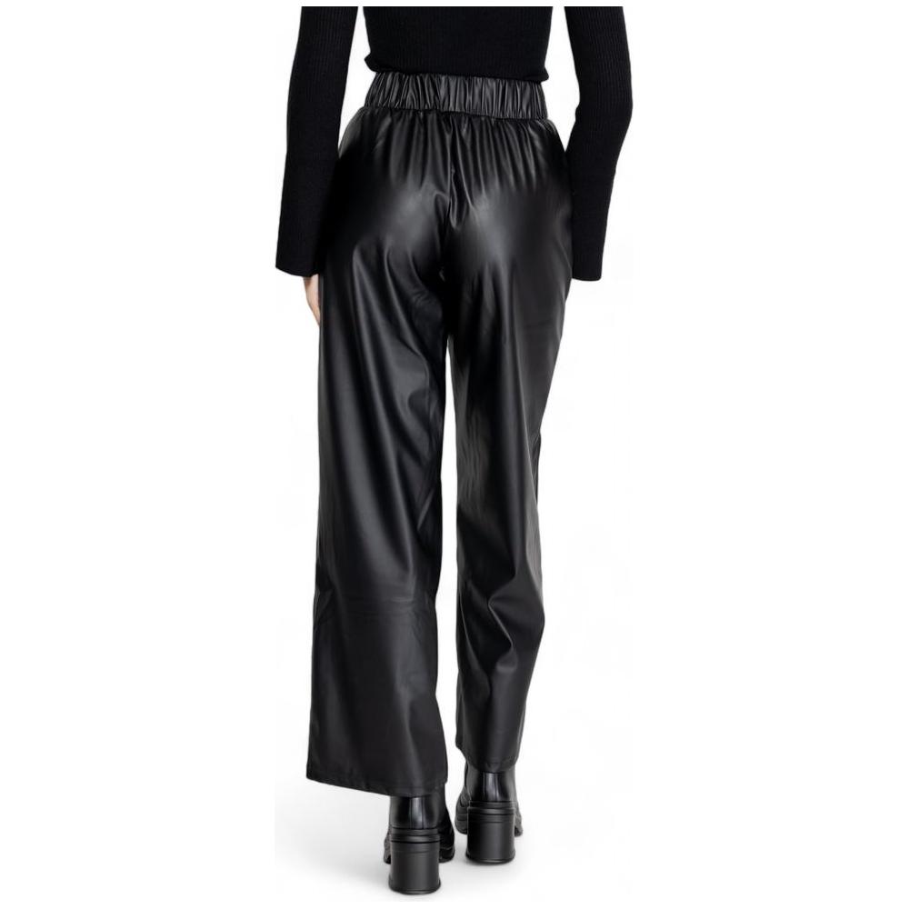 Jacqueline De Yong Black Polyester Jeans & Pant Jacqueline De Yong Black