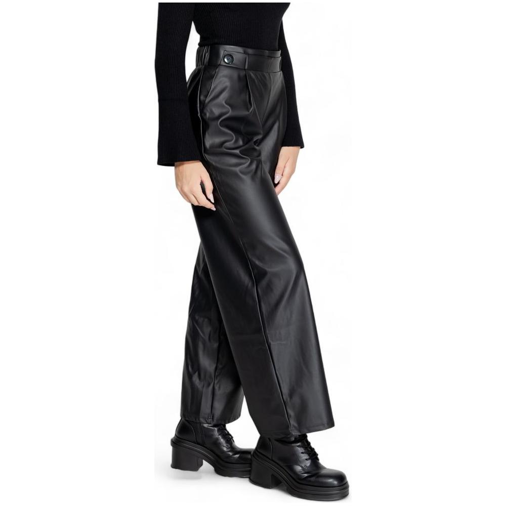 Jacqueline De Yong Black Polyester Jeans & Pant Jacqueline De Yong Dark Slate Gray