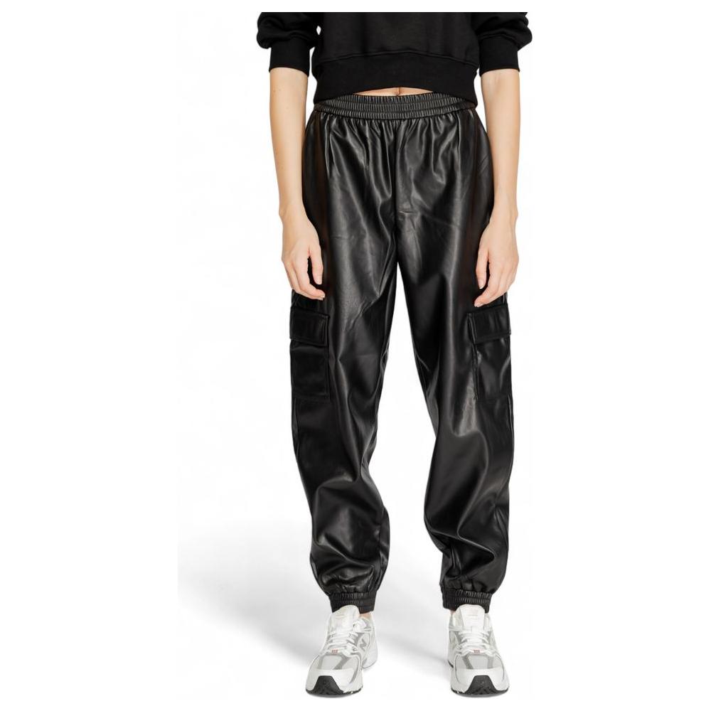 Only Black Polyester Jeans & Pant Only Dark Slate Gray