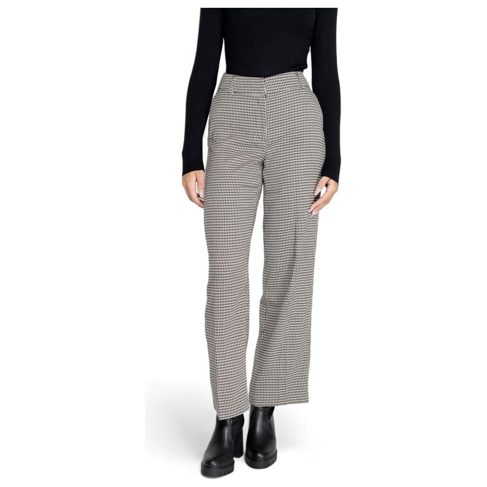 Only Black Polyester Jeans & Pant Only Gray