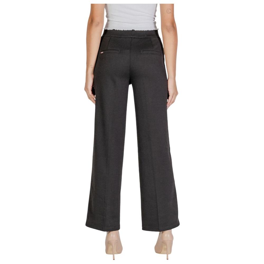 Street One Black Polyester Jeans & Pant Street One Dark Slate Gray