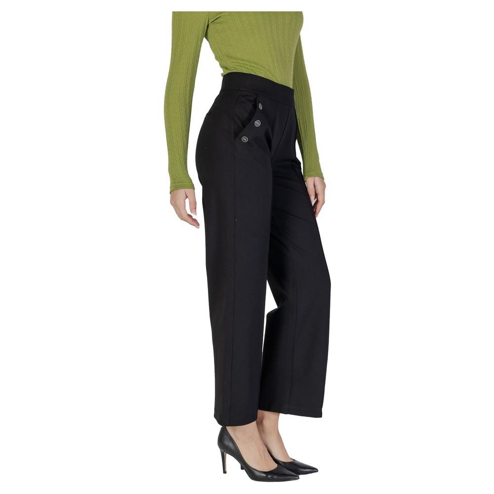 Street One Black Viscose Jeans & Pant Street One Black